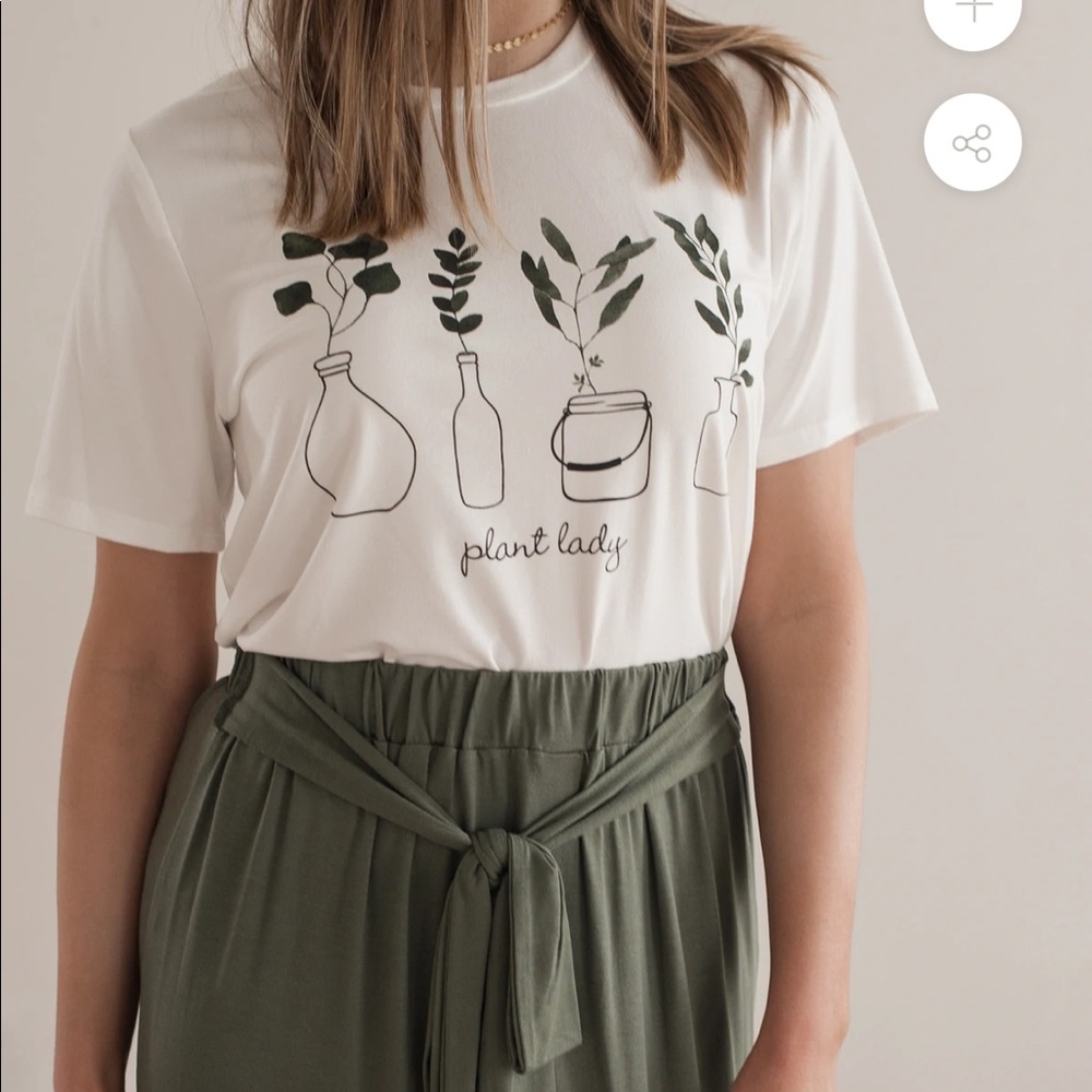 Polagram Women’s Size Small Plant Lady T-shirt